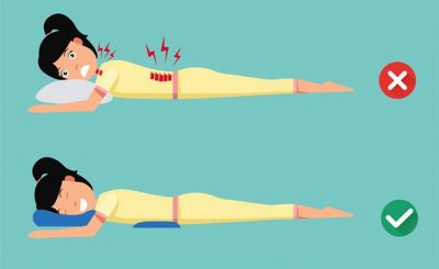 Tư thế nằm và ngồi dành cho người thoát vị đĩa đệm. (Nguồn Internet)